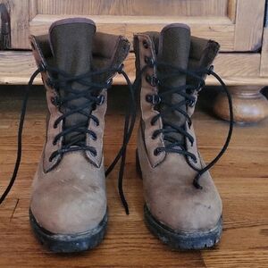 Rocky Brown Lace-Up Combat Boots